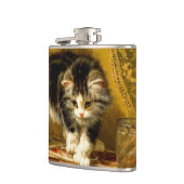 Keuken met verf en penselen heupfles (Links)