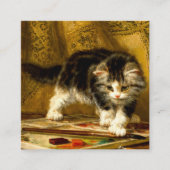 Keuken met verf en penselen informatiekaartje (Voorkant)