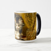 Keuken met verf en penselen magische mok (Voorkant rechts)