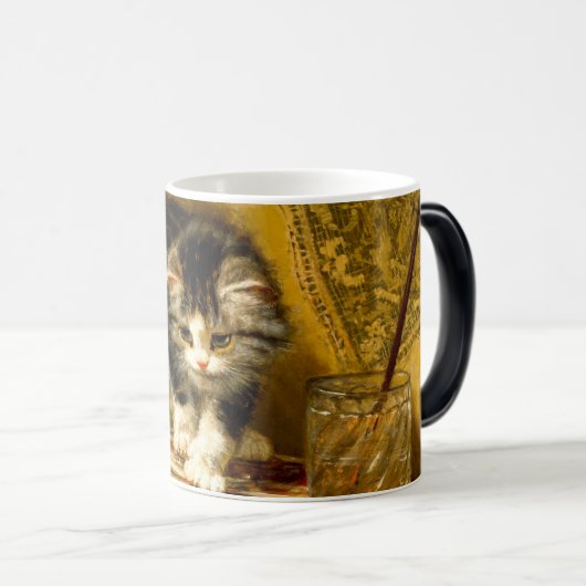 Keuken met verf en penselen magische mok (Voorkant rechts)