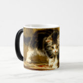 Keuken met verf en penselen magische mok (Voorkant links)