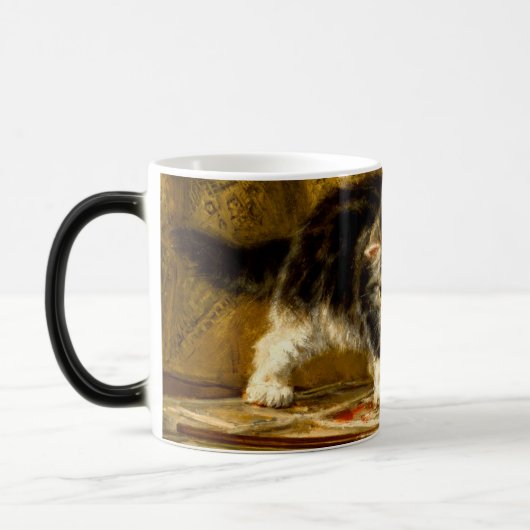 Keuken met verf en penselen magische mok (Links)