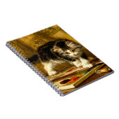 Keuken met verf en penselen notitieboek (Rechterzijde)