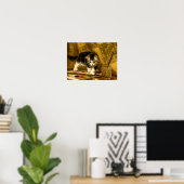 Keuken met verf en penselen poster (Thuiskantoor)
