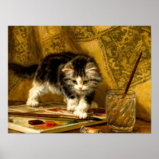 Keuken met verf en penselen poster (Voorkant)