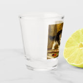 Keuken met verf en penselen shot glas (Links)