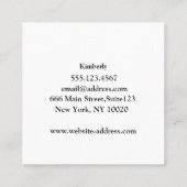 Keuken met visitekaartje met hartshaakplein (Achterkant)