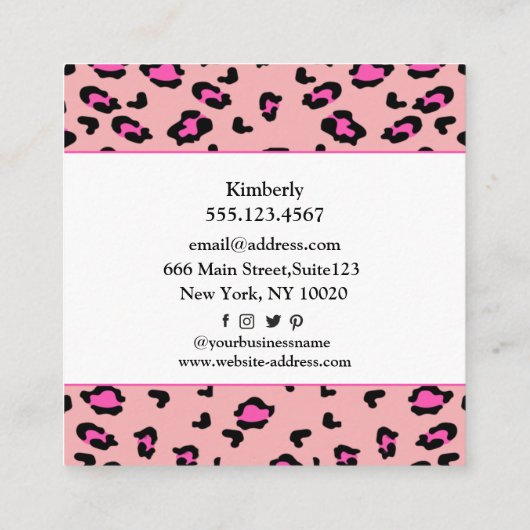 Keuken met visitekaartje met hartshaakplein (Achterkant)