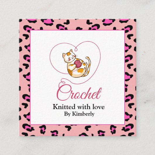 Keuken met visitekaartje met hartshaakplein (Voorkant)