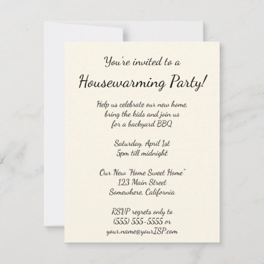  keuken met vrienden Housewarming Party Kaart (Achterkant)