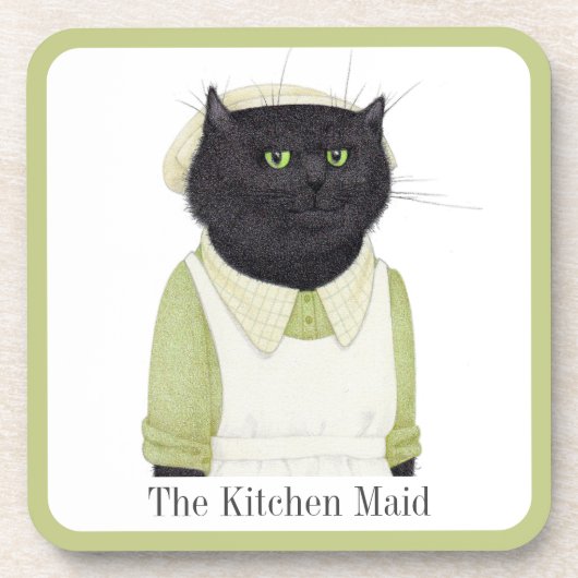 KEUKEN MID CAT Hard Plastic Onderzetters + Tekst (Voorkant)