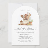 Keuken moderne bruidsdouche kaart (Voorkant)