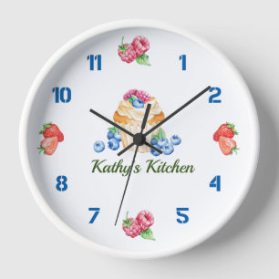 Keuken Mooitjes Wandklok, 8" Ronde Acryl