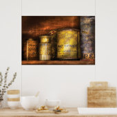 Keuken - Moutextract met blauw lint Poster (Keuken)