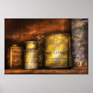 Keuken - Moutextract met blauw lint Poster