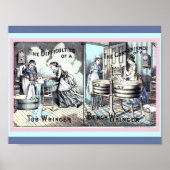  keuken- of waskamer en kunsttekst poster (Voorkant)