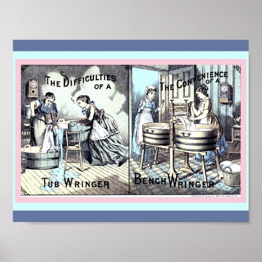  keuken- of waskamer en kunsttekst poster (Voorkant)
