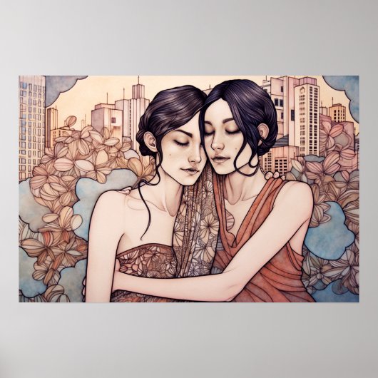 Keuken onder een South Beach zon Poster (Voorkant)