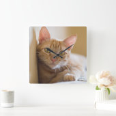 Keuken op de bank vierkante klok (Huis)