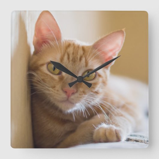 Keuken op de bank vierkante klok (Voorkant)