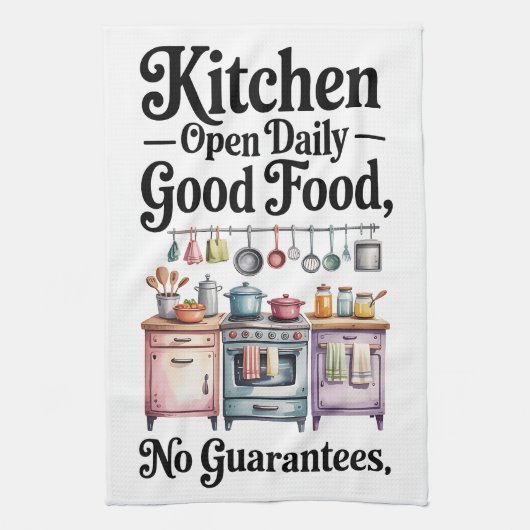 Keuken open Dagelijks Theedoek (Verticaal)