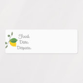 Keuken Organisatie Lemon Limoen Food Labels (Design 2)