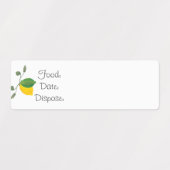 Keuken Organisatie Lemon Limoen Food Labels (Design 1)