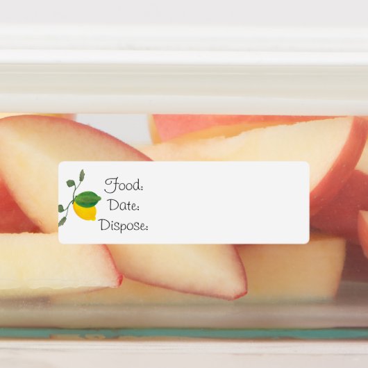 Keuken Organisatie Lemon Limoen Food Labels (Aangebracht)