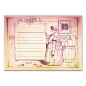 Keuken Oude Moeder Hubbard Recept Kaart (Achterkant)