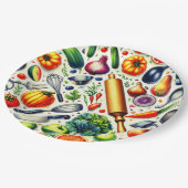 Keuken. Papieren Bordje (Gekanteld)