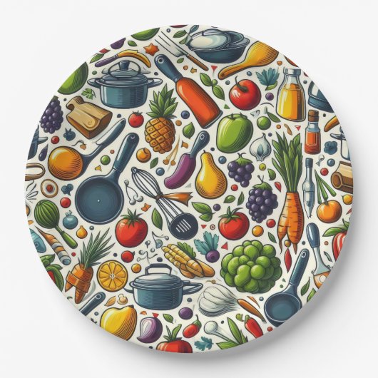 Keuken. Papieren Bordje (Voorkant)