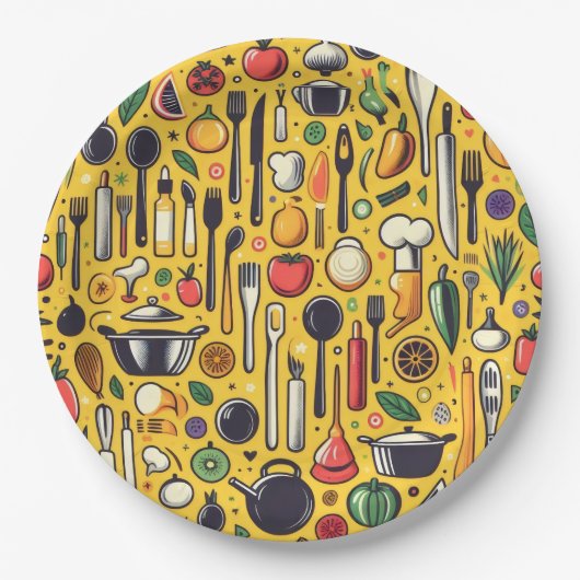 Keuken. Papieren Bordje (Voorkant)