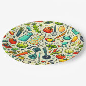 Keuken. Papieren Bordje (Gekanteld)