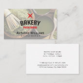 Keuken | Pastechnok | Hout | gereedschap Visitekaartje (Voorkant / Achterkant)