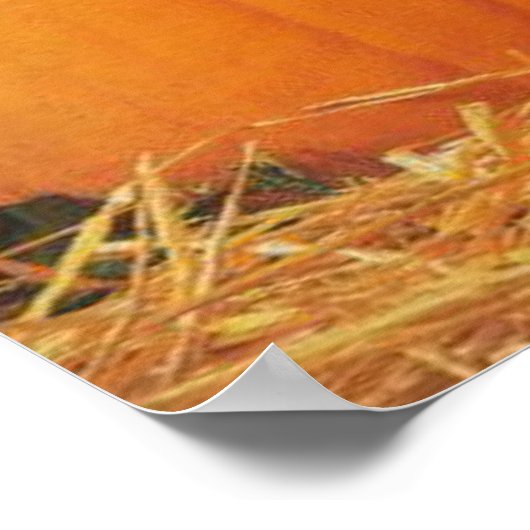 Keuken-, pompoen- en papaverdrukken poster (Hoek)