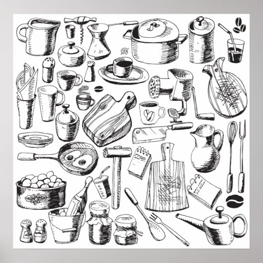 Keuken Poster (Voorkant)