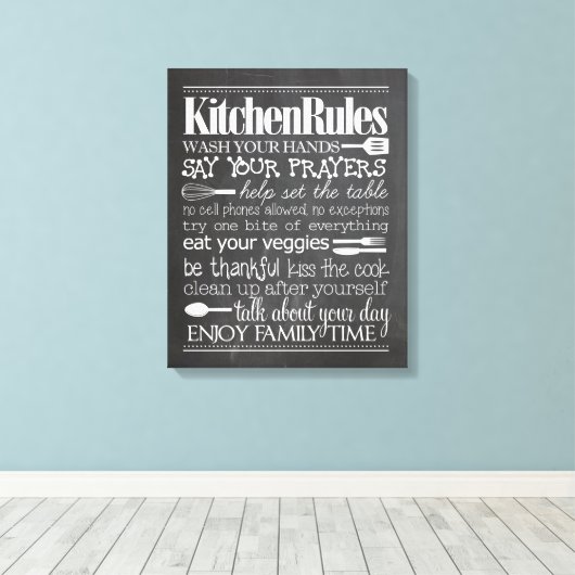 Keuken regels Canvas (Insitu (Houten vloer))