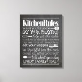 Keuken regels Canvas (Voorkant)