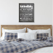 Keuken regels Canvas Afdruk (Insitu (Slaapkamer))