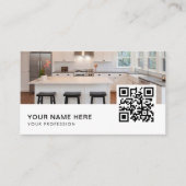 Keuken renovaties slogans Visitekaartje QR-code (Voorkant)