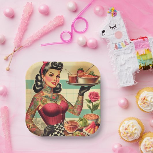 Keuken Restaurant Pin-up Papieren Bordje (Feest)