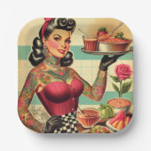 Keuken Restaurant Pin-up Papieren Bordje (Voorkant)