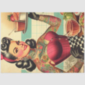 Keuken Restaurant Pin-up Tissuepapier (Voorkant)