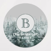 Keuken Rustisch bosmonogram Product Waterdicht Labels (Design 2)