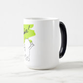 Keuken schilderen "Verontreiniging!" op de muur. Magische Mok (Voorkant rechts)