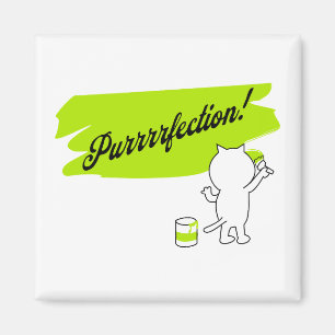 Keuken schilderen "Verontreiniging!" op de muur. Magneet