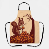🐿️ Keuken Schort Eekhoorn Herfst (Voorkant)