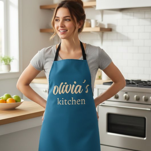 Keuken Schort met Eigen Naam – Gepersonaliseerd Ko