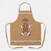 Keuken schort met Gingerbread Boy (Voorkant)