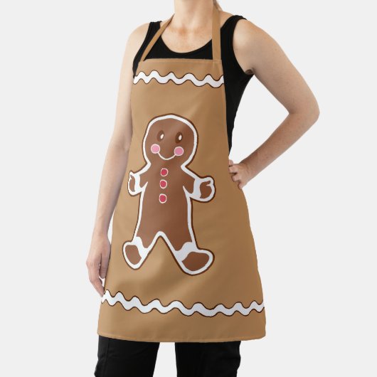 Keuken schort met Gingerbread Boy (Insitu)